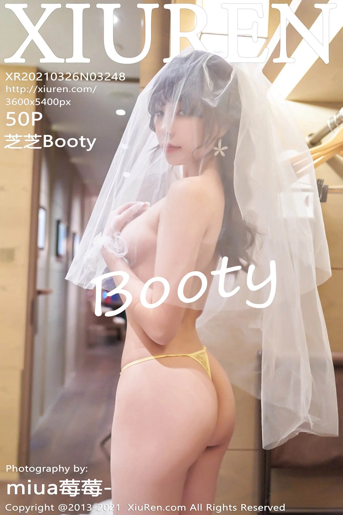 [XiuRen秀人网]VOL.3248 女神芝芝Booty唯美婚纱主题私房薄透轻纱秀火辣身材诱惑写真50P-秀人网官方网站
